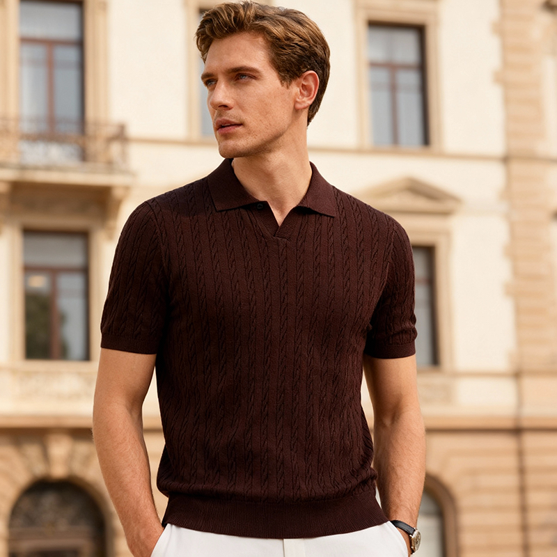 Camisa p&oacute;lo com su&eacute;ter masculino oumaiga 530732