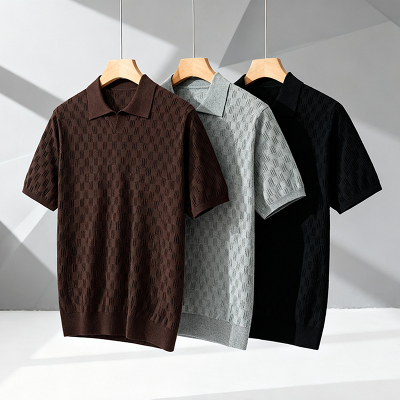 Camisa p&oacute;lo com su&eacute;ter masculino oumaiga 530721