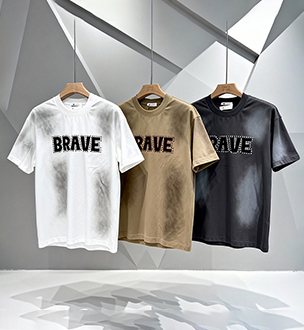 omaiga Camiseta masculina com gola redonda 386932