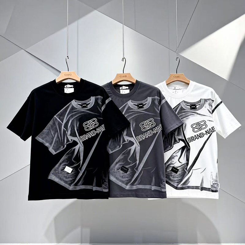 omaiga Camiseta masculina com gola redonda 386935