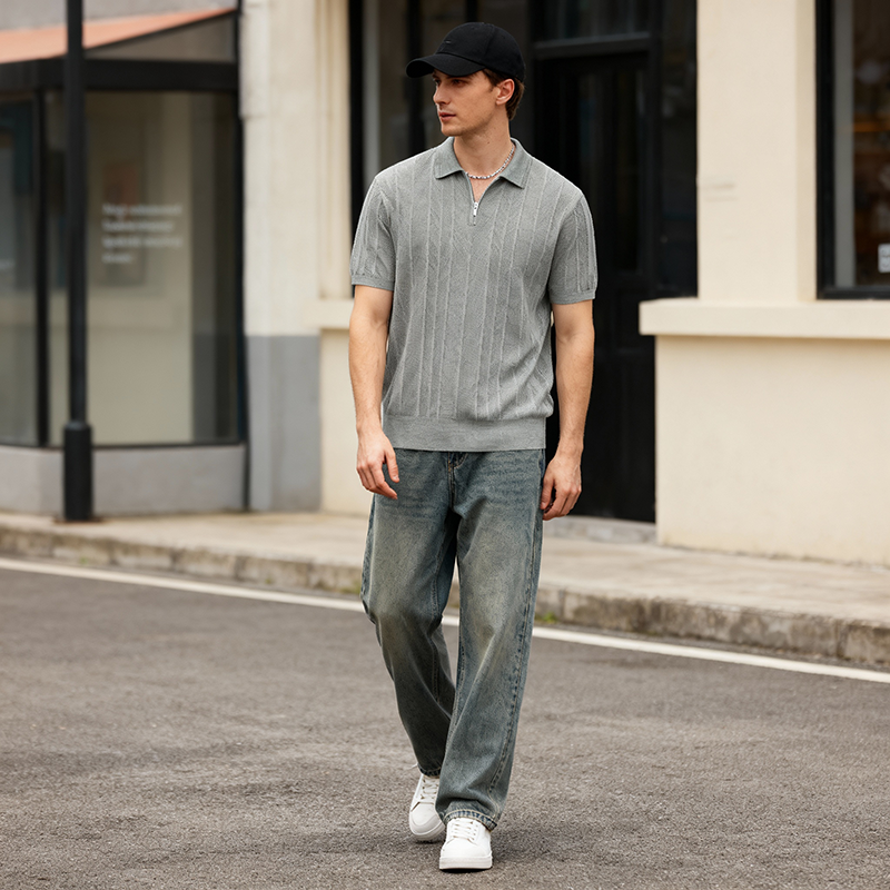 Camisa p&oacute;lo com su&eacute;ter masculino oumaiga 530720