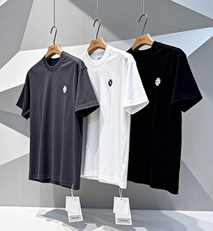 omaiga Camiseta masculina com gola redonda 386939