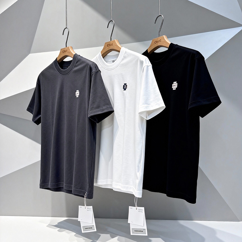 omaiga Camiseta masculina com gola redonda 386939