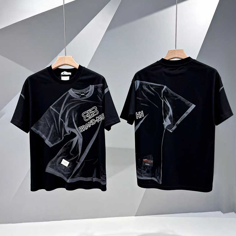 omaiga Camiseta masculina com gola redonda 386935