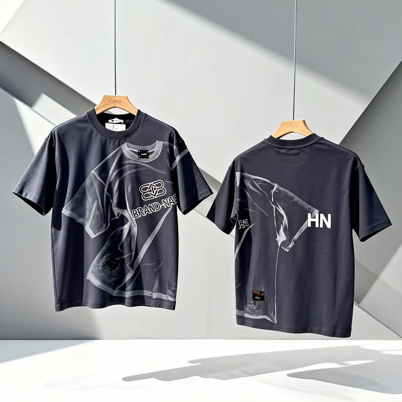 omaiga Camiseta masculina com gola redonda 386935
