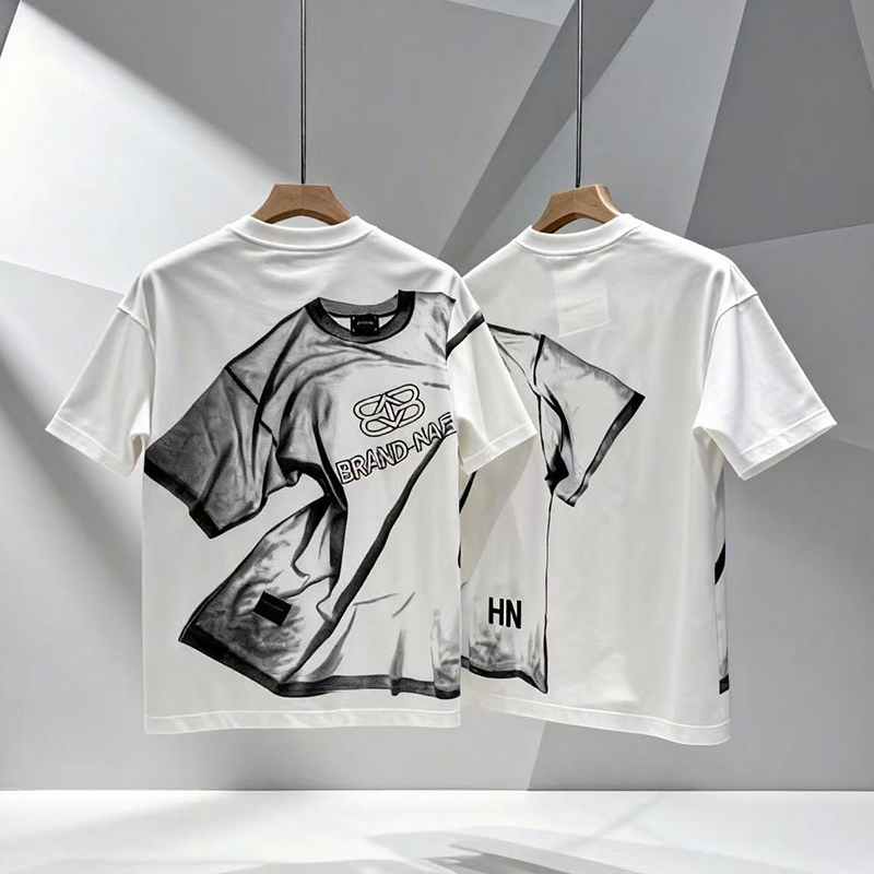 omaiga Camiseta masculina com gola redonda 386935