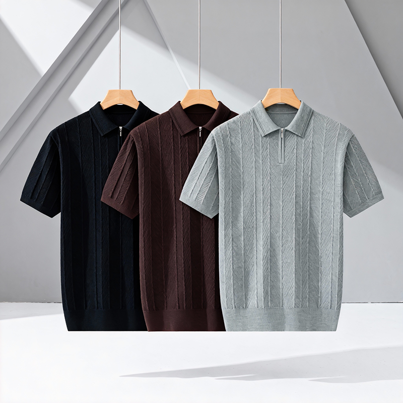 Camisa p&oacute;lo com su&eacute;ter masculino oumaiga 530720