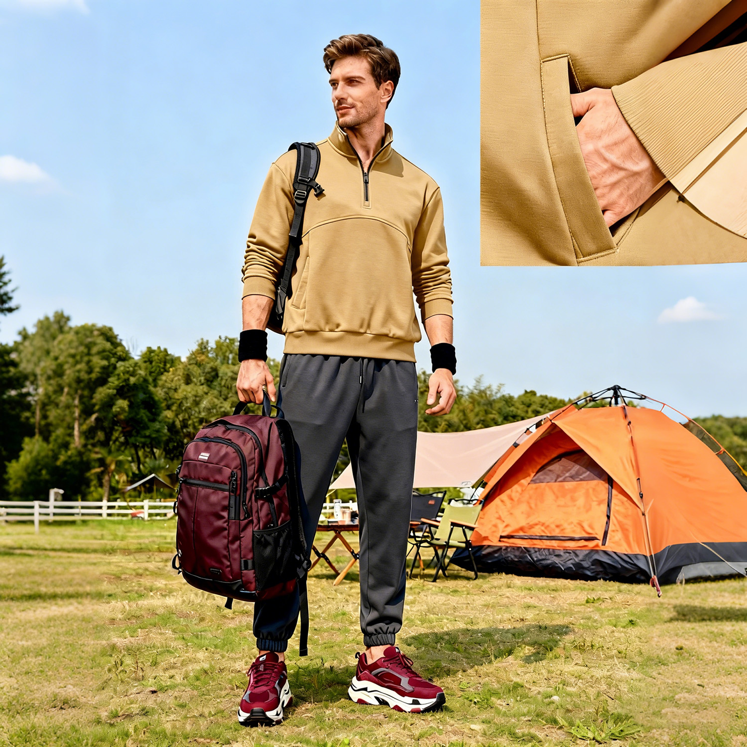 Omaiga Moletons e moletons masculinos 522615