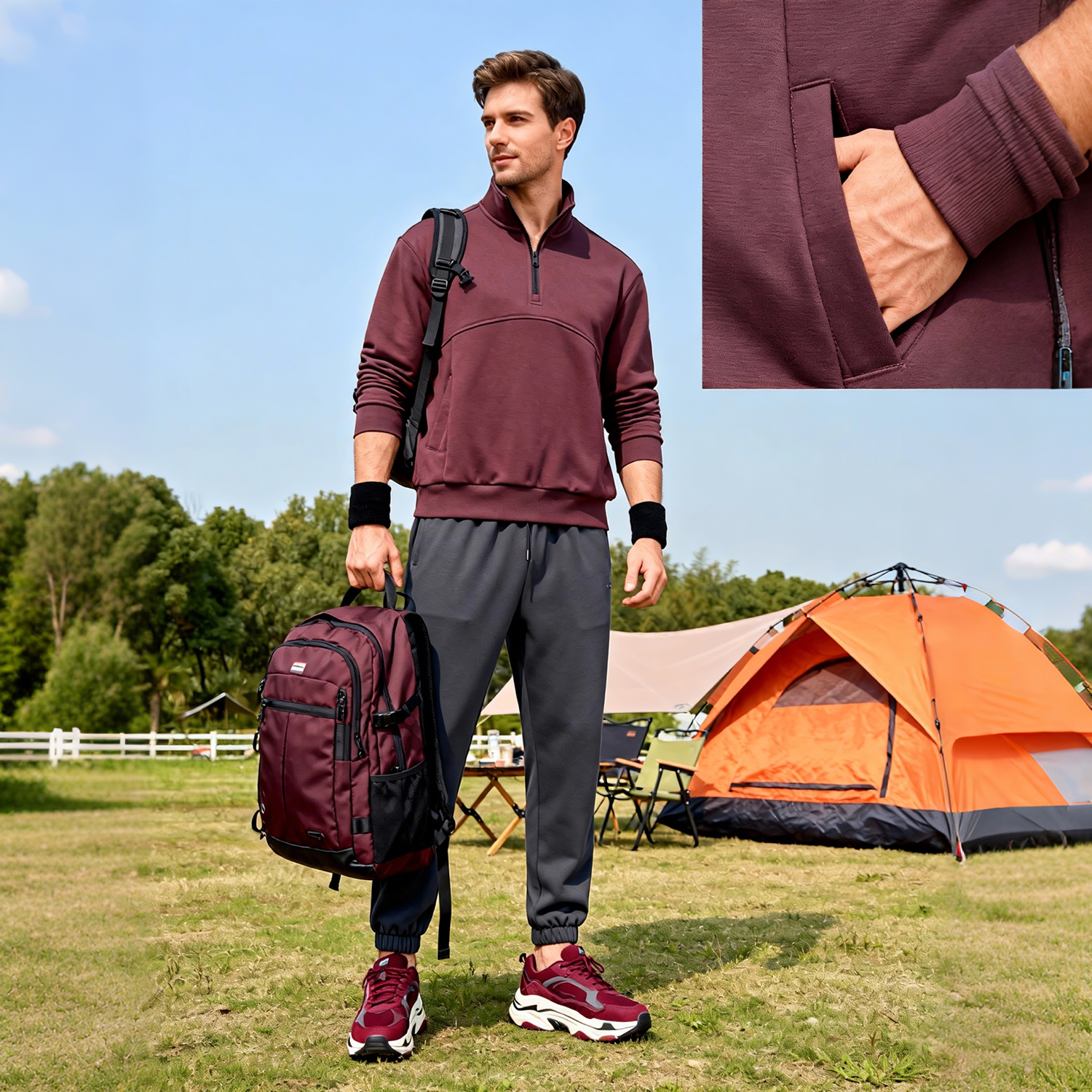 Omaiga Moletons e moletons masculinos 522615
