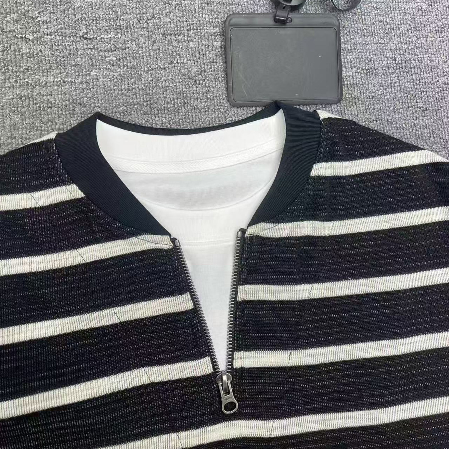 Moletom listrado de duas pe&ccedil;as masculino Omaiga 466003
