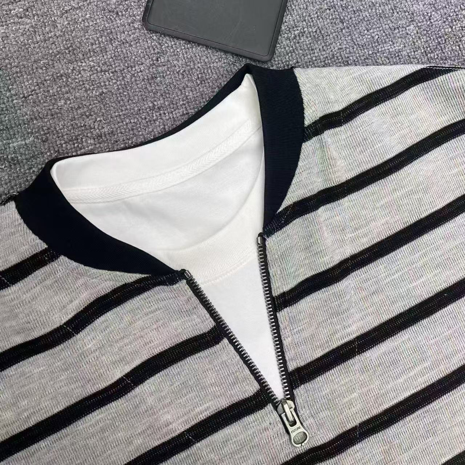 Moletom listrado de duas pe&ccedil;as masculino Omaiga 466003
