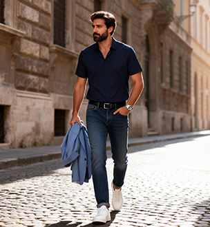 Camisas masculinas Omaiga 518897