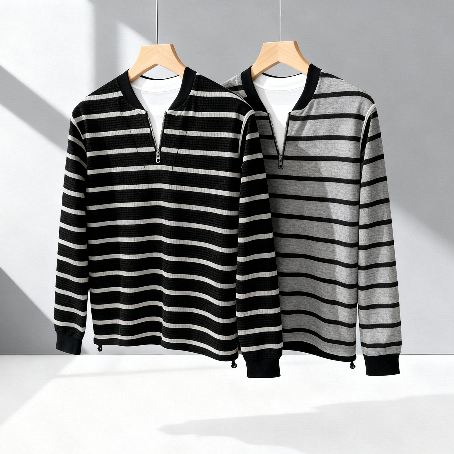 Moletom listrado de duas pe&ccedil;as masculino Omaiga 466003